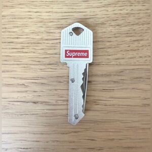 Supreme Silver Key with Red Logo